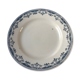 Flat plate of the longchamp earthenware factory, doria model,  iron land