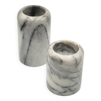 Marble candleholder set, Danish design, 1970s, production: Denmark