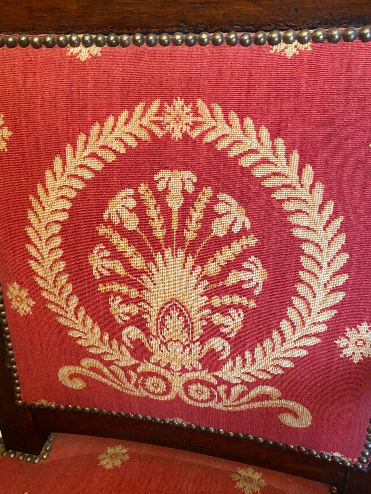 Period armchair Restoration in solid carved mahogany