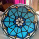 Tiffany stained glass ceiling light
