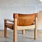 Leather lounge chair 'Natura', Karin Mobring, Ikea, Sweden, 70s