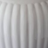 Large floral maximalist table lamp with a Delft ceramic base and new lampshade.