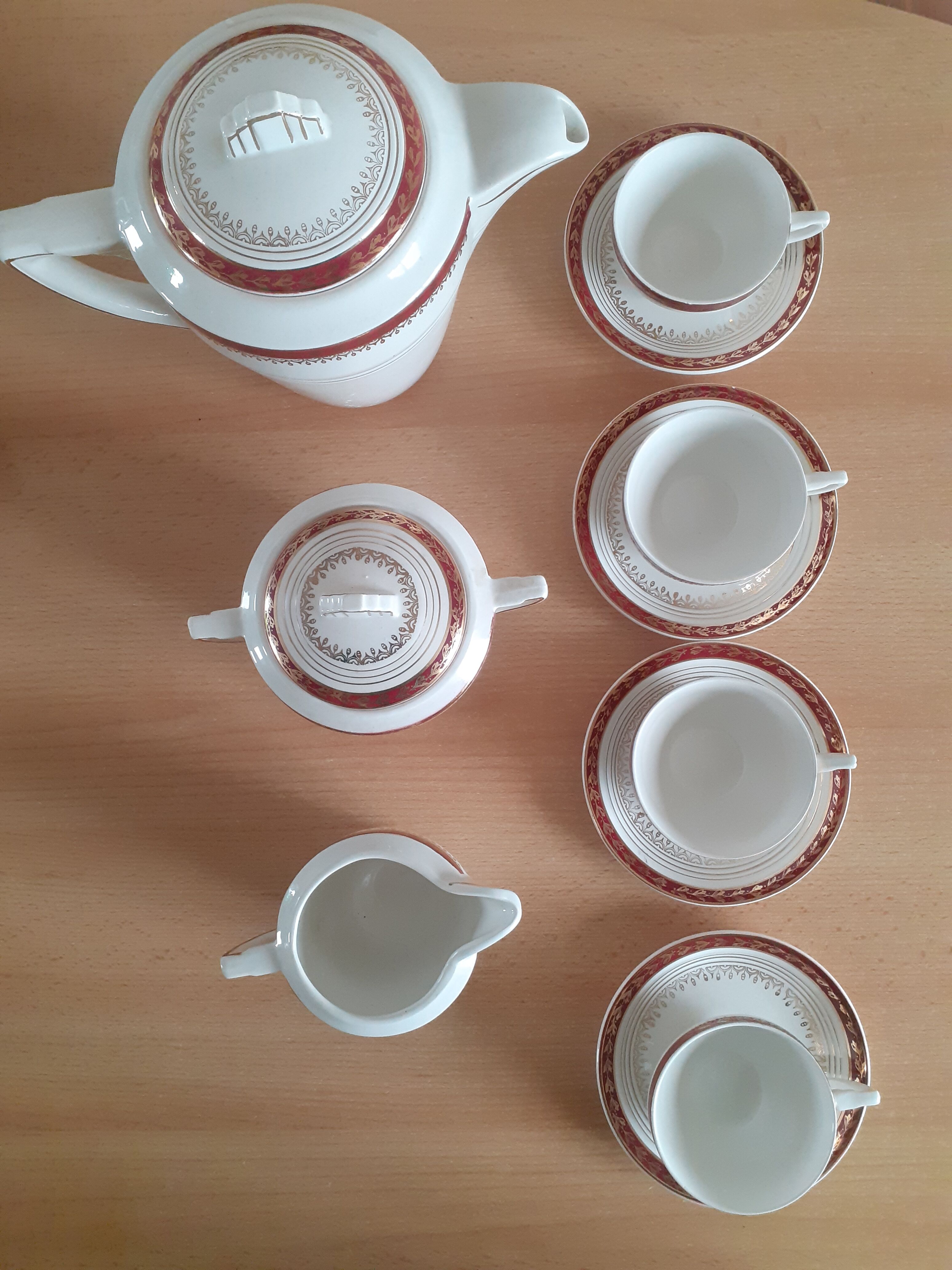 Ceranord coffee service, Saint Amand, Empire model