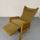 Vintage wingback recliner in Scandinavian design from the 1960s.