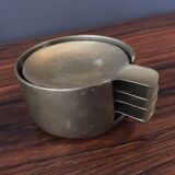 Set of 4 ashtray brass