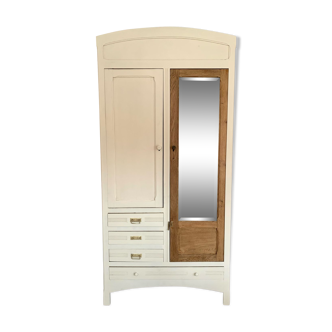 Vintage wardrobe with mirror