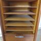 Burwood oak curtain file cabinet, 1960s