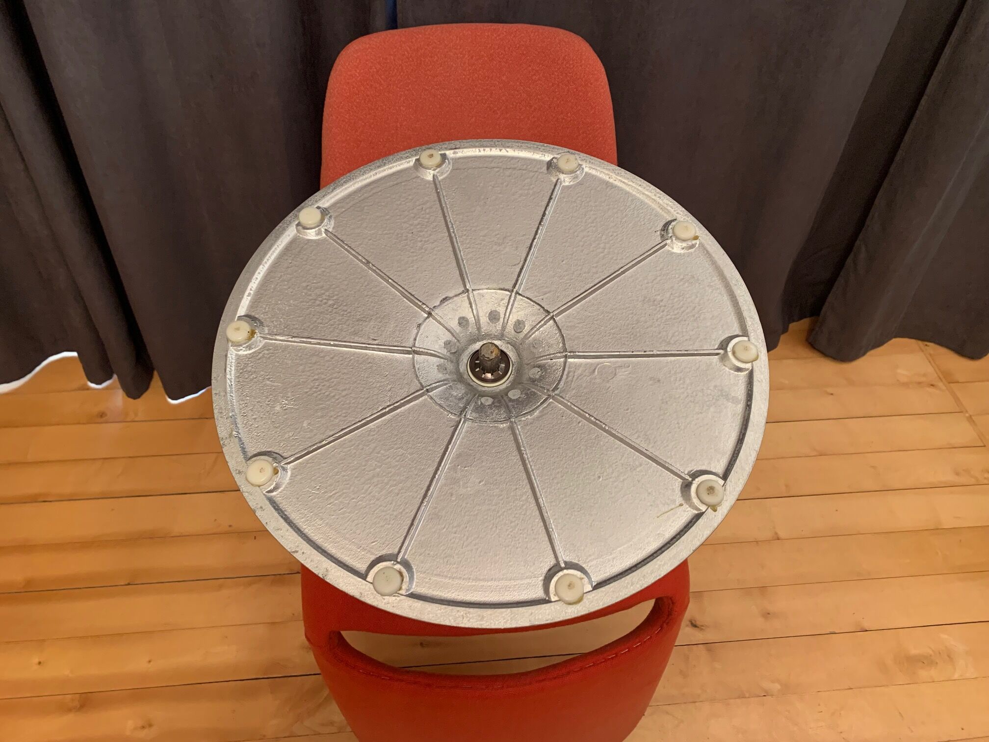 Pair of "Polaris" swivel chairs, exclusive, by Eero Aarnio, Asko Export, Finland, 1970s.