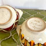 3 stoneware bowls with Saint Clément ears