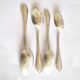 SFAM set of 4 Art Deco silver-plated teaspoons in Printania style
