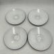 4 enameled sheet metal lampshades