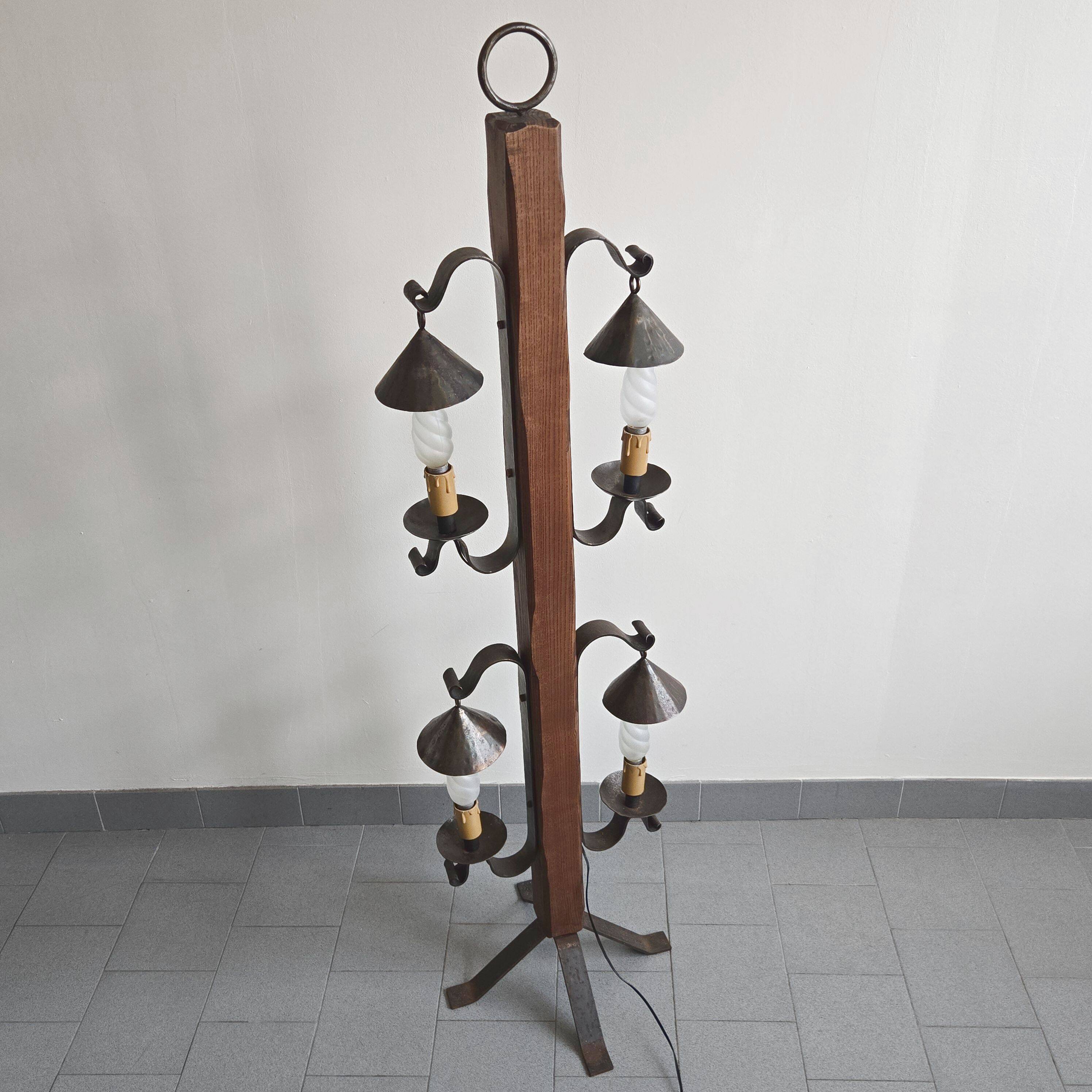 Vintage brutalist floor lamp 1970