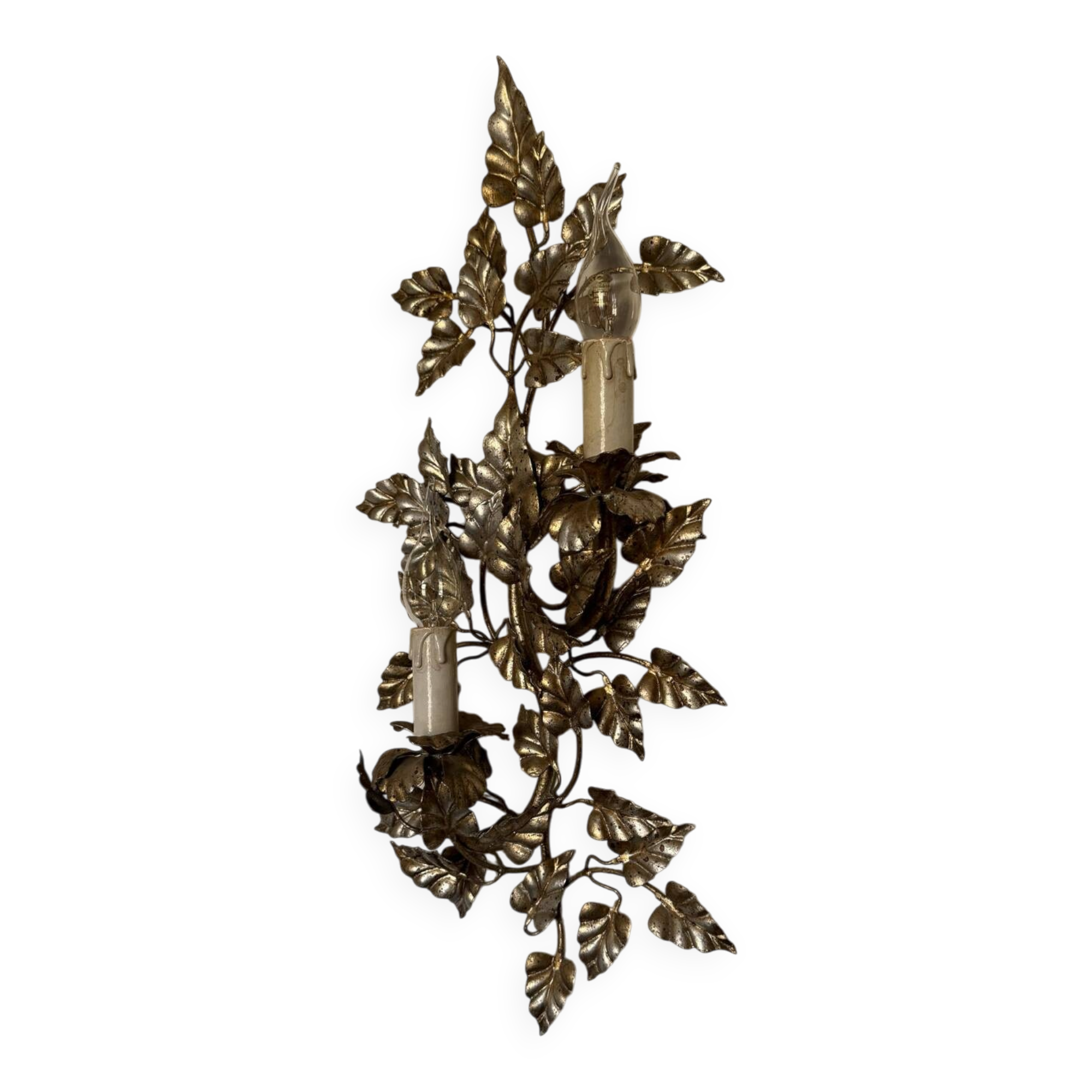 Florentine foliage applique from the 1960s.
