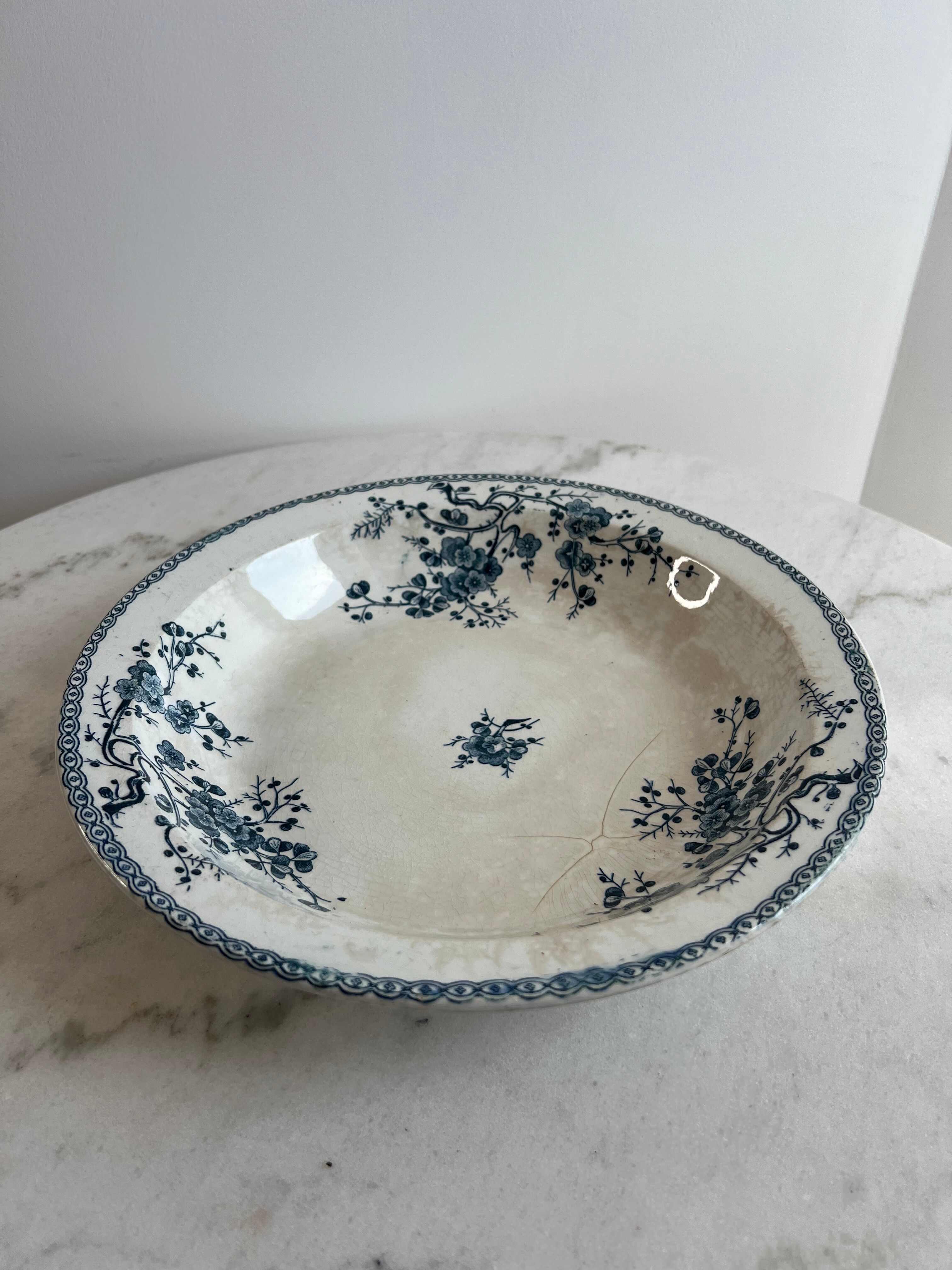Gien ironstone Fleurette presentation plate