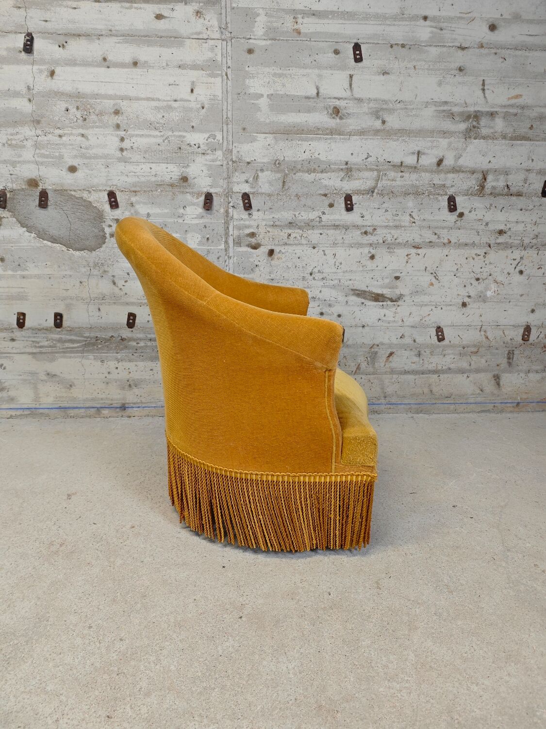 Golden yellow armchair