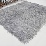 8x10 wool handmade gray kilim rug 253x300cm