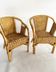 Paire fauteuils enfants rotin
