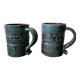 A pair of modernist mugs by L.Y Bonnet.