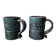 A pair of modernist mugs by L.Y Bonnet.