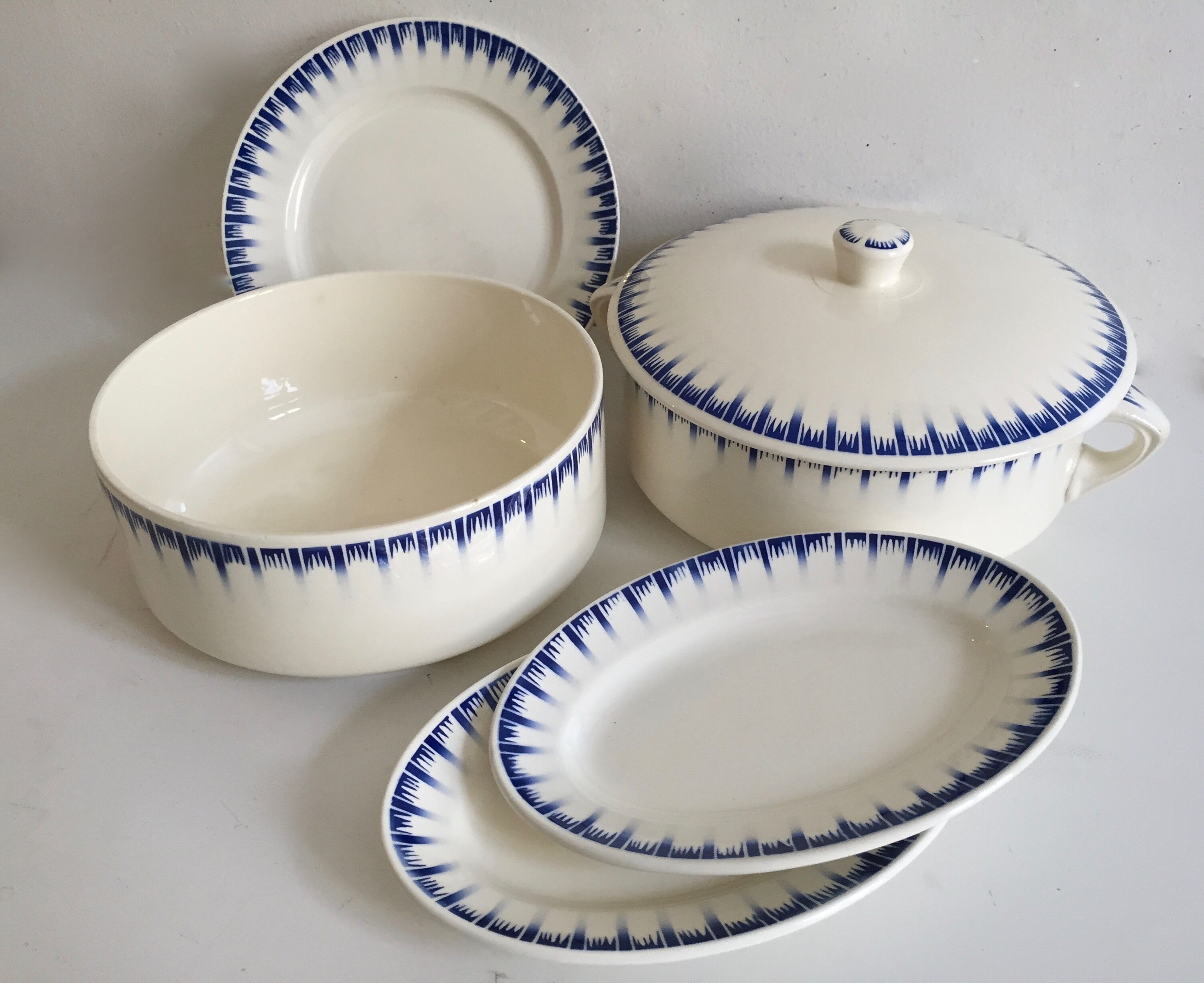Ensemble de 10 assiettes "Carthage" - Badonviller