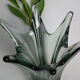Vintage smoky grey Murano glass vase