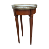 Gueridon side table old marble top vintage xxeme