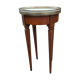 Gueridon side table old marble top vintage xxeme