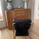 Vintage IKEA Pixi armchair, stainless steel, faux leather.