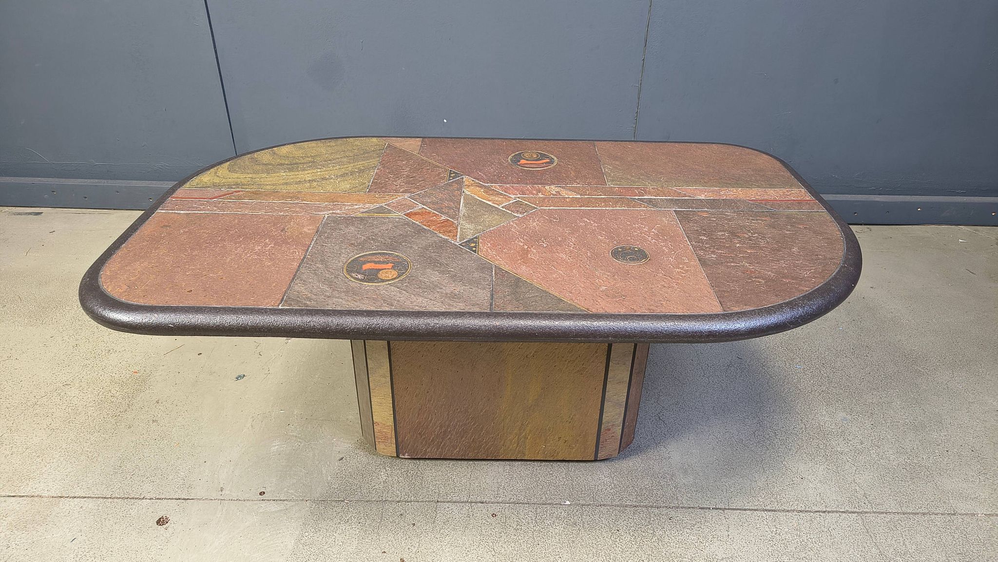 Vintage Paul Kingma style coffee table, 1980s