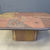 Vintage Paul Kingma style coffee table, 1980s