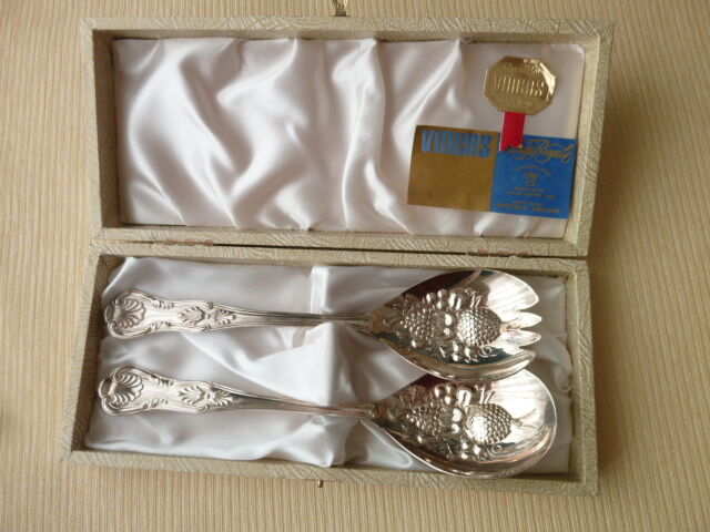 Silver metal service cutlery viners kings royal