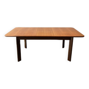 Rare G Plan Teak Extending Dining Table – Mid-Century Danish Style