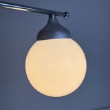 VINTAGE METAL AND OPALINE WALL LIGHT
