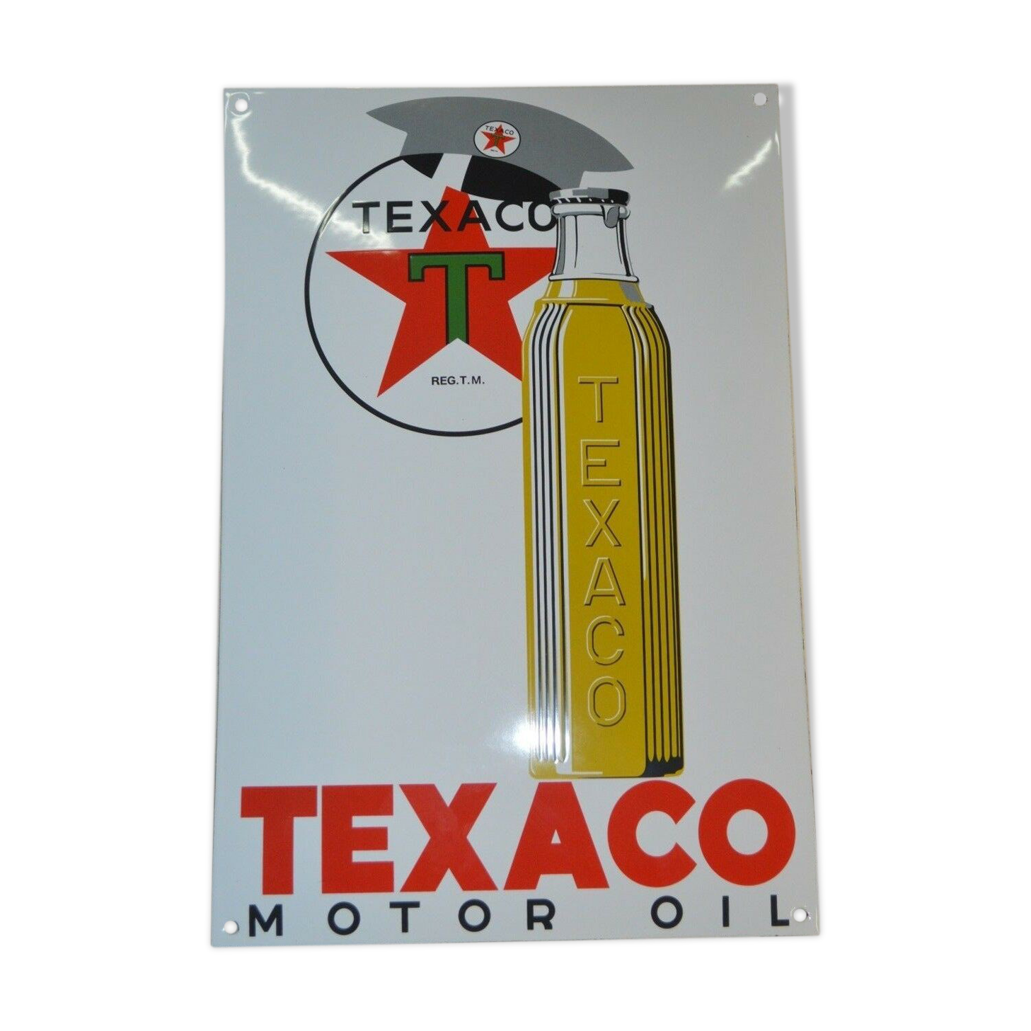 Plaque émaillée Texaco