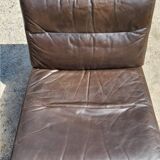 Pair of leather armchairs Roche Bobois from the 70s