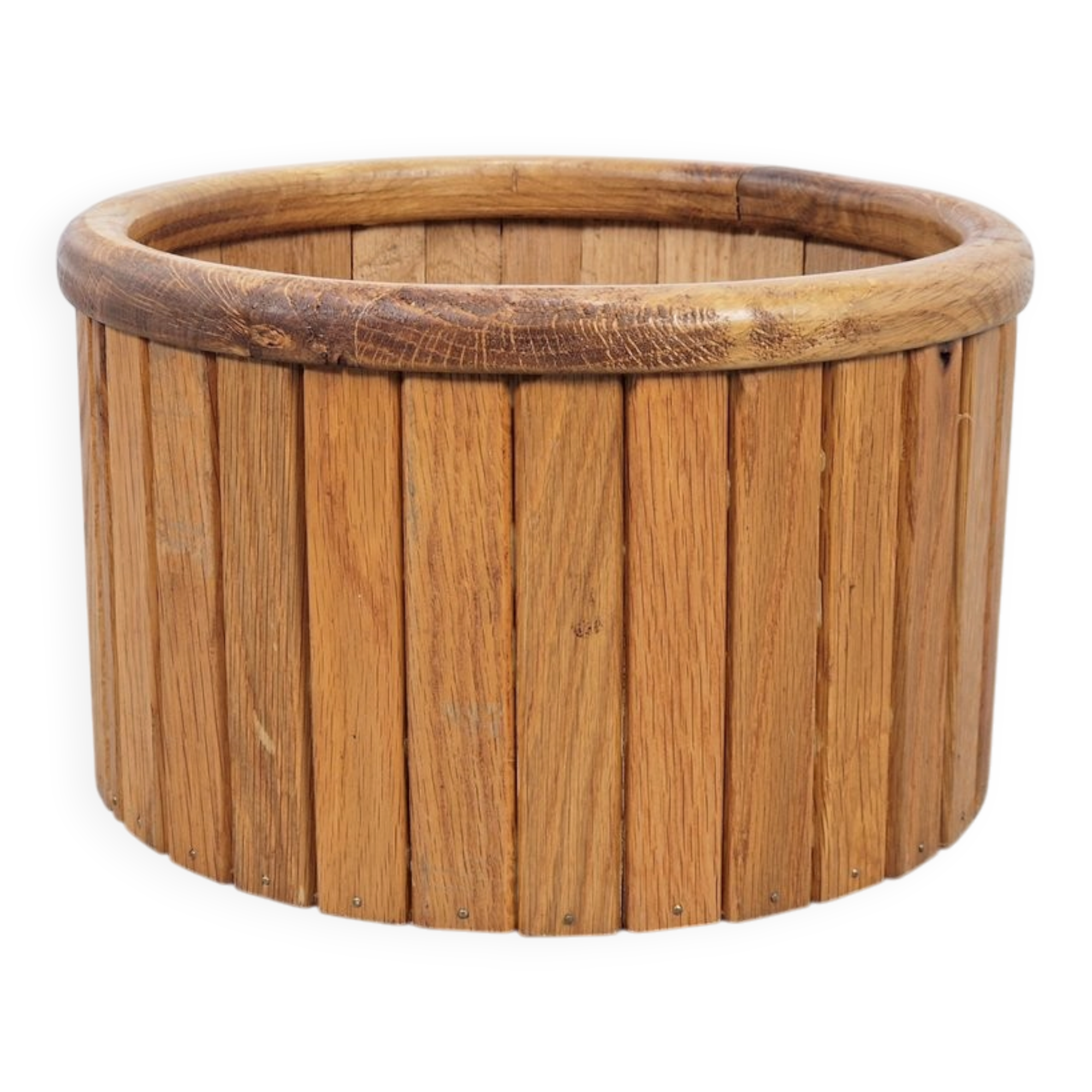 Vintage Oak Indoor Planter, Denmark, 1960s