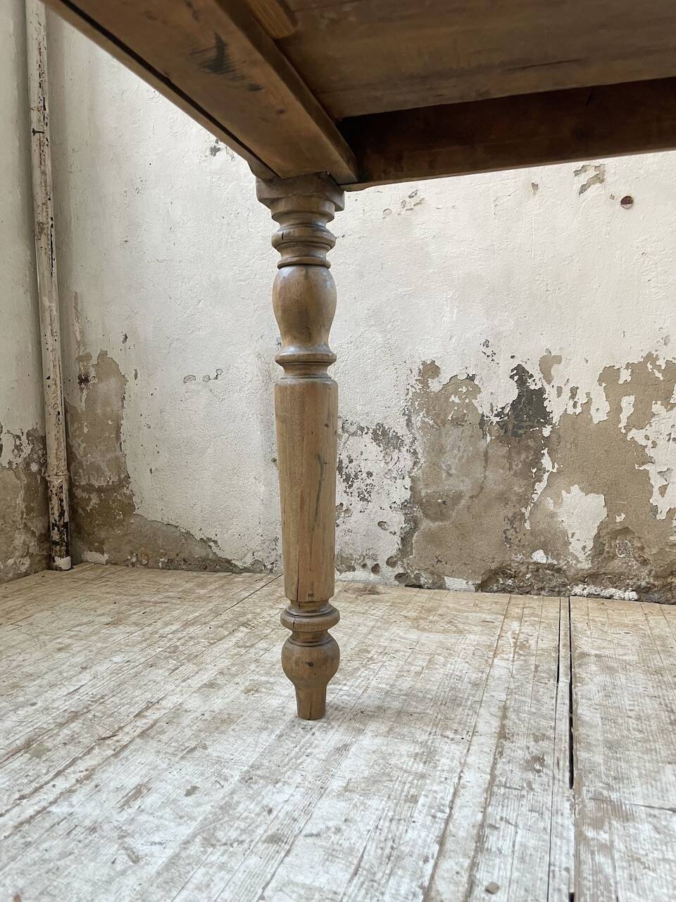 2m walnut drapery farmhouse table