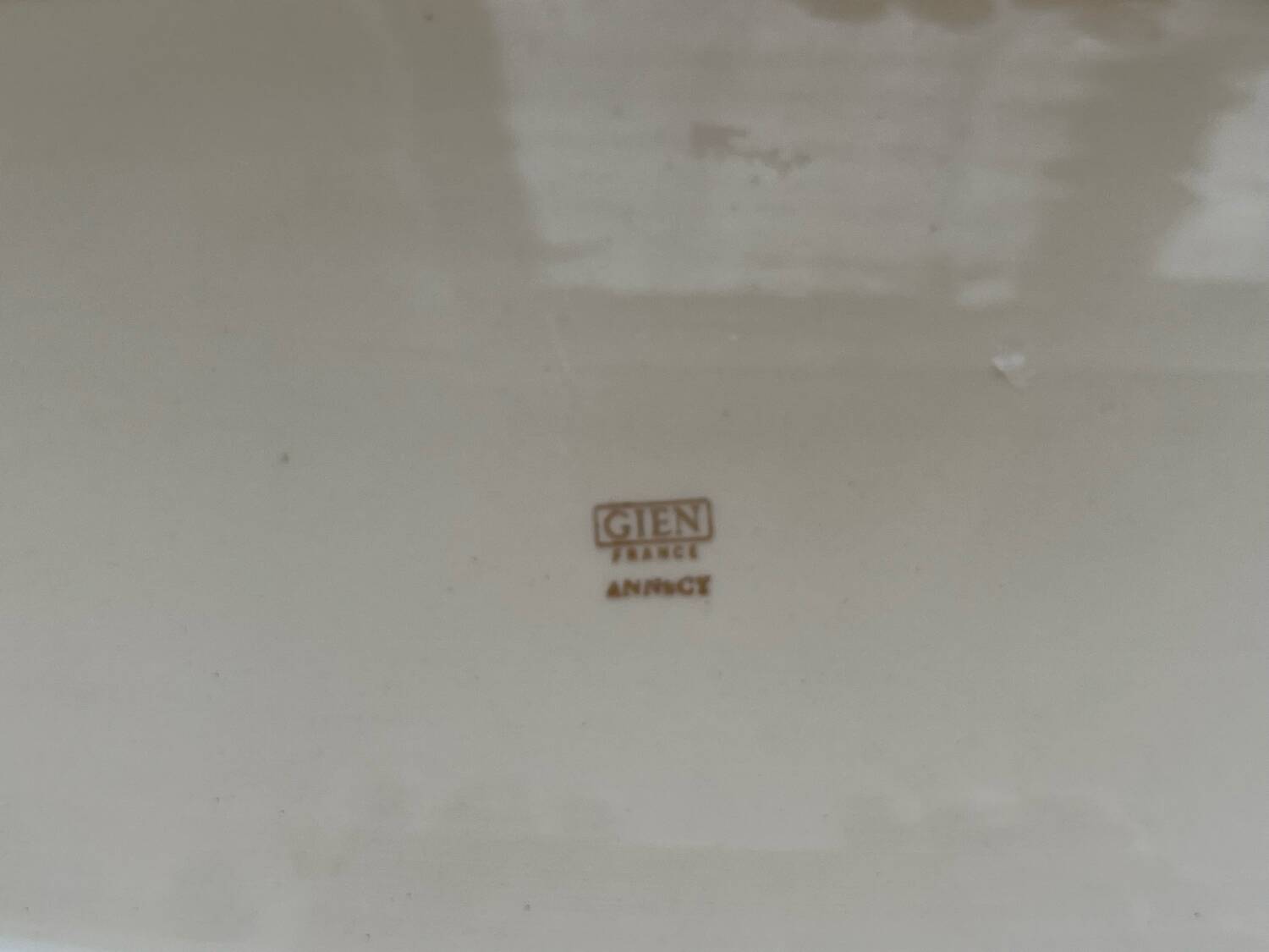 Gien earthenware fish dish