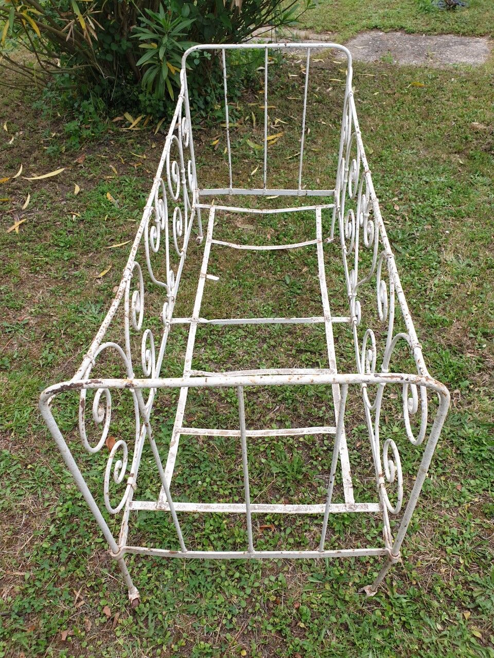 Old wrought iron bed