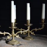 Three-pronged candlesticks