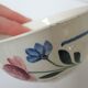 tea or coffee set model Gilberte earthenware Saint Amand floral decoration