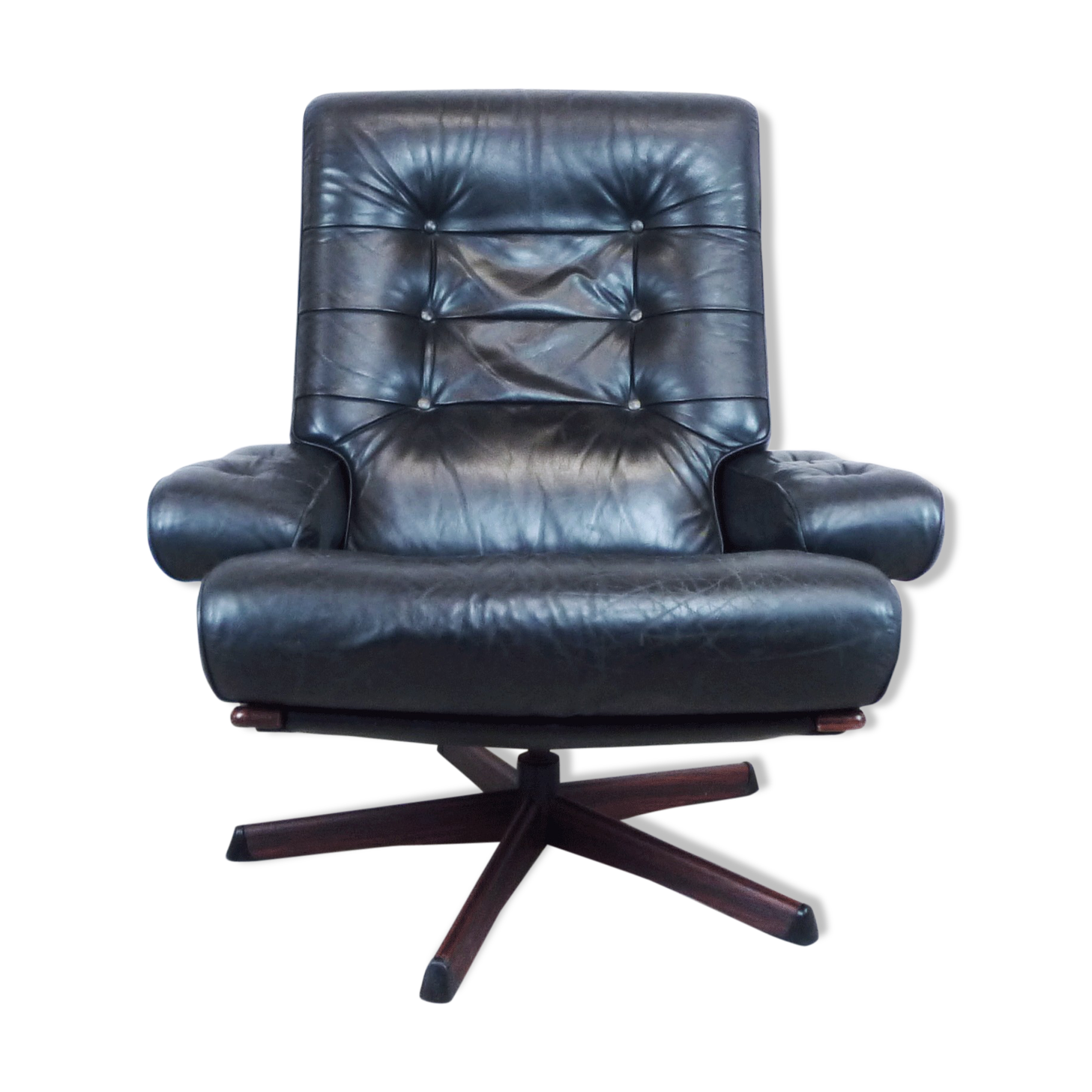 G-MÖBEL armchair leather, 1970