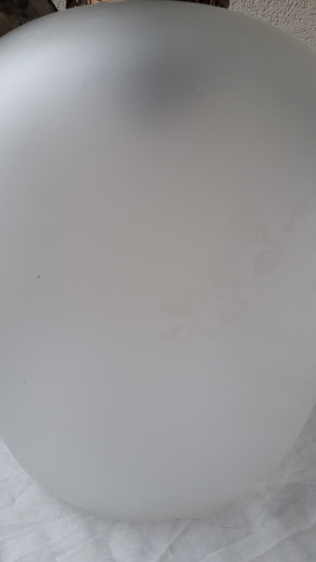 Glass and bronze pendant lamp