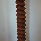 Vintage Column Stand - Carved Solid Wood - Art Deco Style