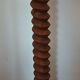 Vintage Column Stand - Carved Solid Wood - Art Deco Style