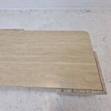 Italian Coffee Table in Travertine, 1980s