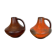 Set of 2 Fat Lava Pottery Vases Heinz Siery Carstens Tönnieshof, Germany, 1970s