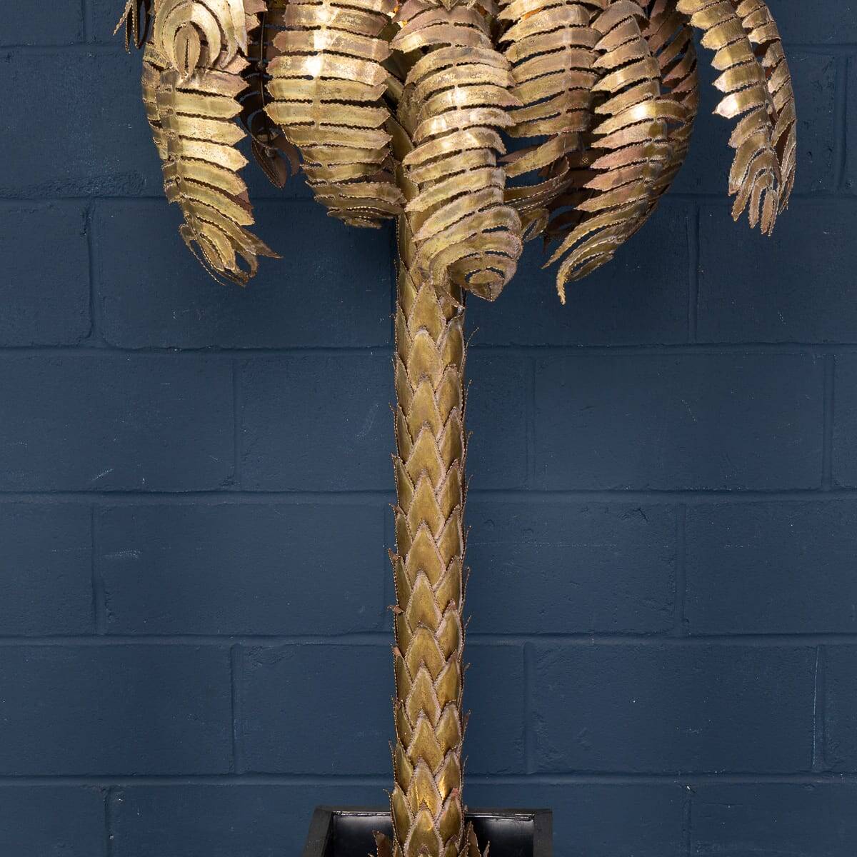 Lampadaire en palmier francaise du xxe siecle, christian techoueyres pour maison jansen