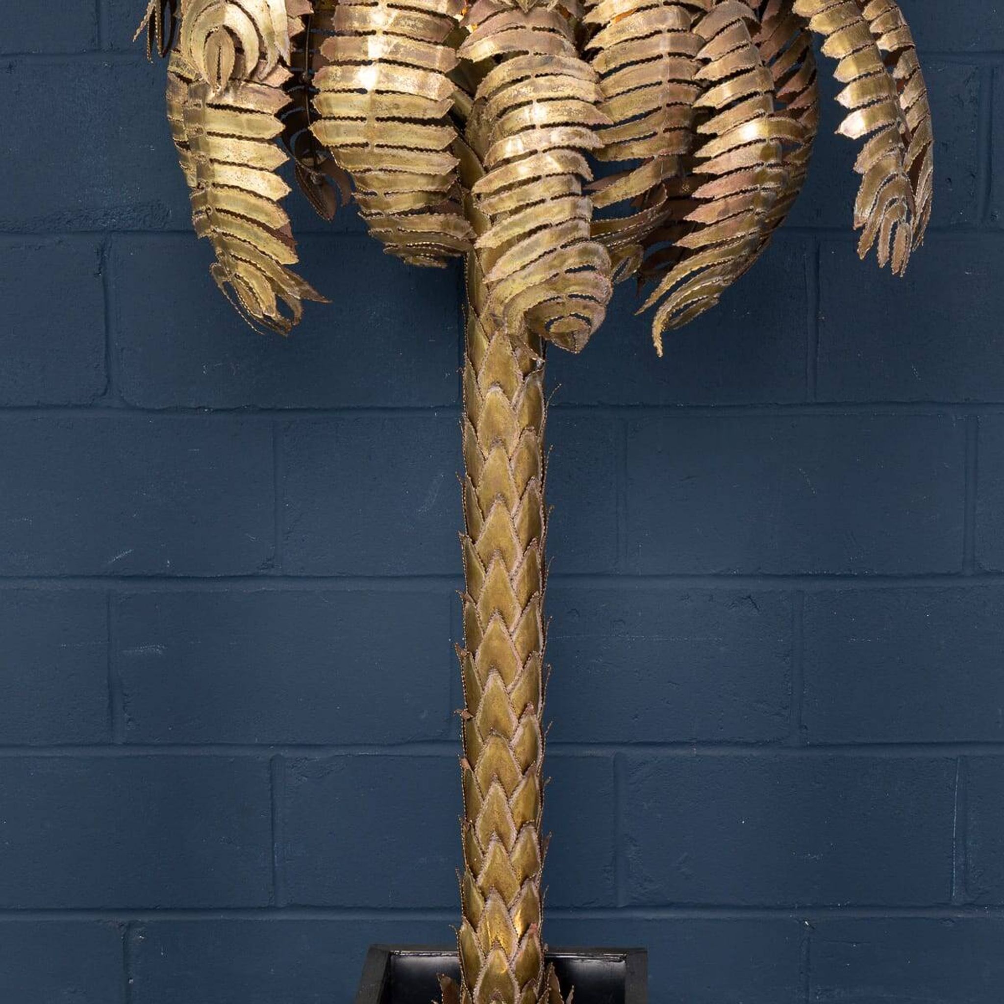 20thC FRENCH PALM TREE FLOOR LAMP, CHRISTIAN TECHOUEYRES FOR MAISON JANSEN