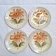 Dessert plates with flowers St Amand